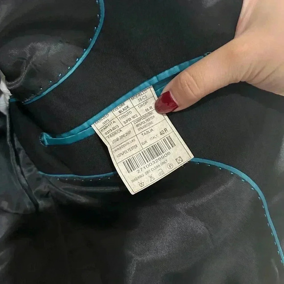 Men’s Ferrecci Black Blazer Size 40R - Picture 9 of 11